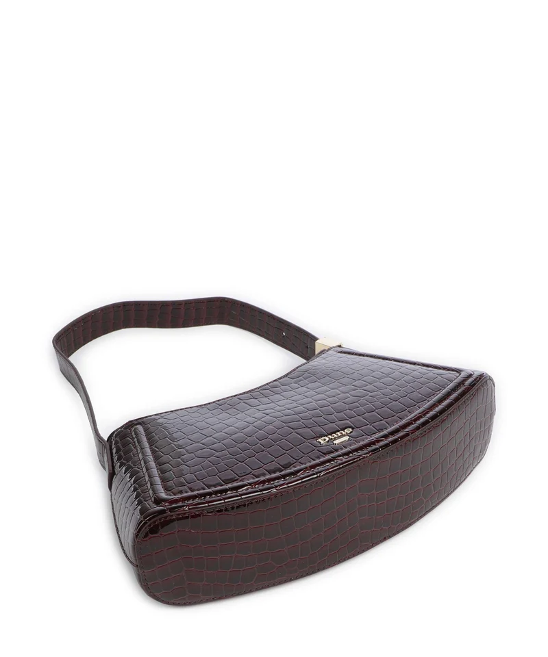 Dune London Dependent Schultertasche burgundy croc