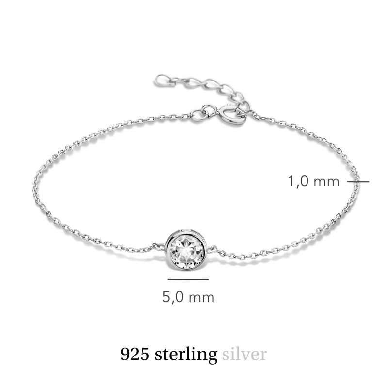 Violet Hamden Venus 925 Sterling Silbernes Armband mit Geburtsstein VH320009-AUG