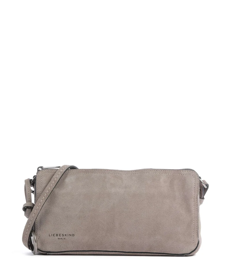 Liebeskind Clarice II Hydro Suede M Umhängetasche neutral grey