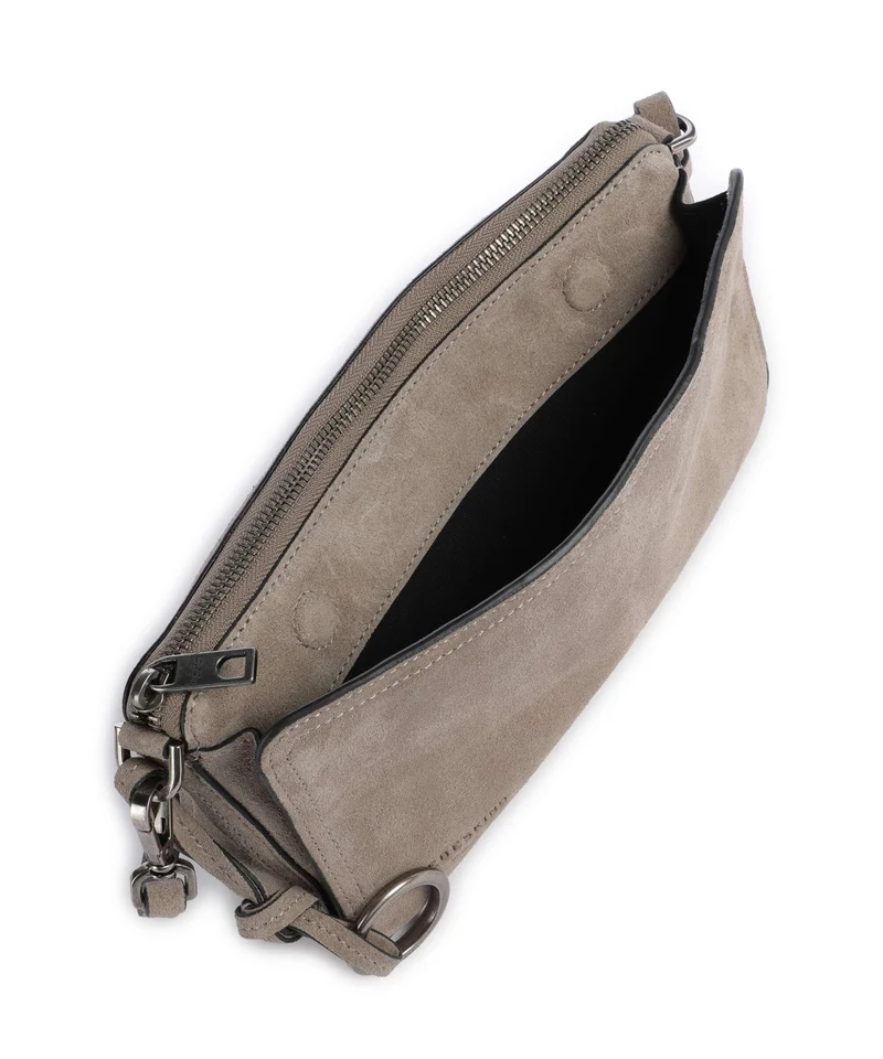 Liebeskind Clarice II Hydro Suede M Umhängetasche neutral grey