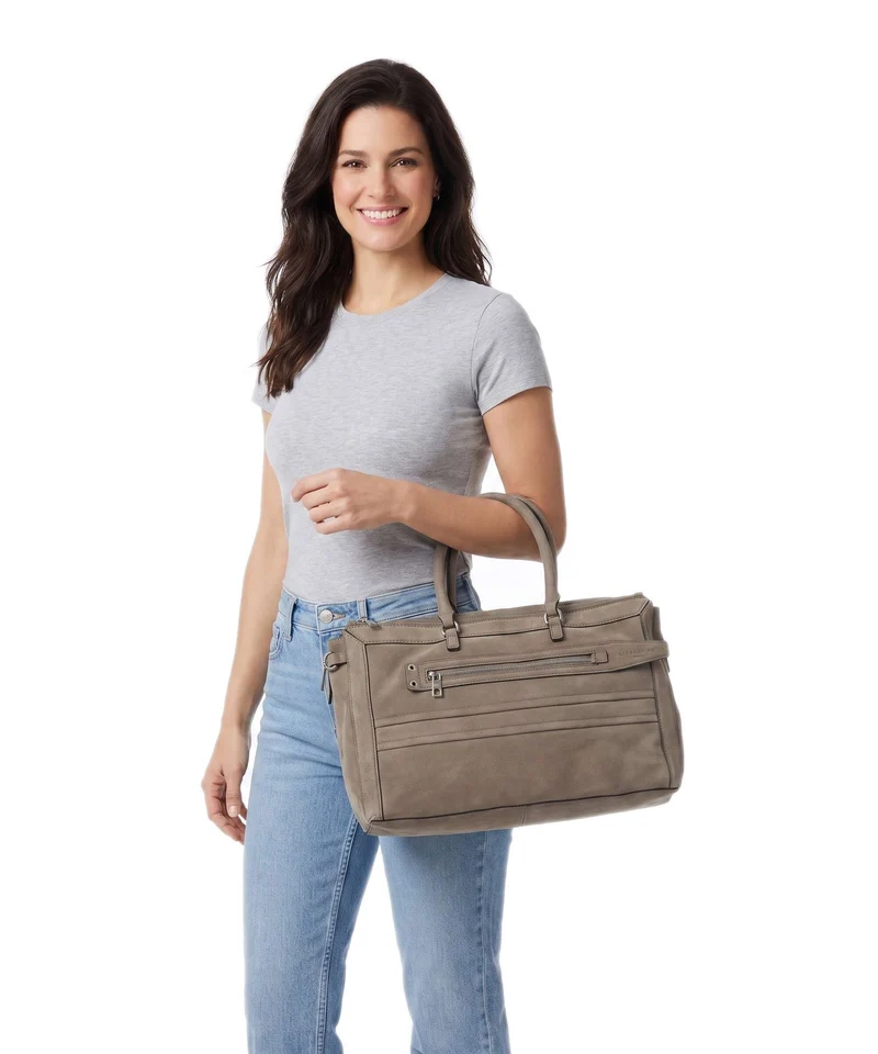Liebeskind Delia Suede M Handtasche neutral grey