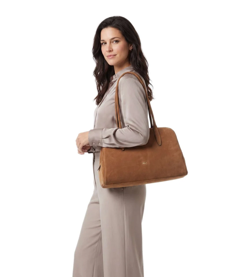 Abro Suede Amara Schultertasche cuoio