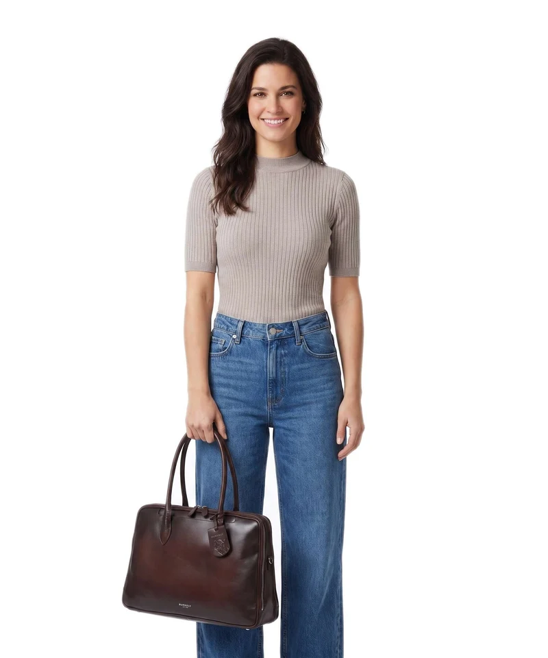 Burkely Ledger Shopper burgundy