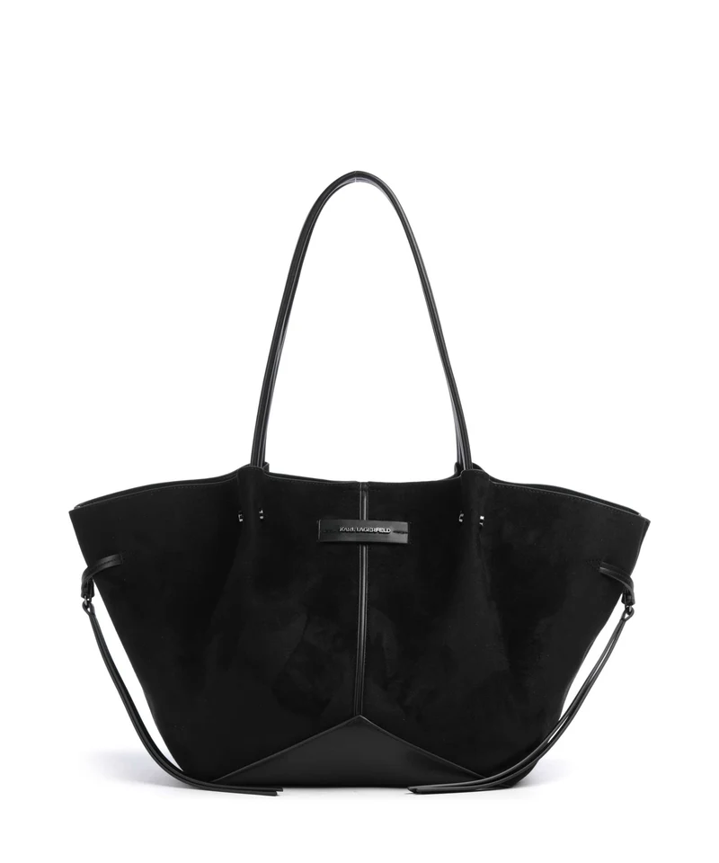 Karl Lagerfeld K/Pierced Medium Shopper black gunmetal