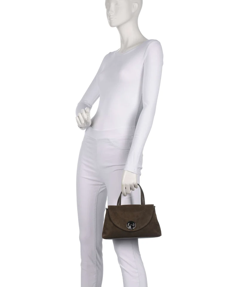 Coccinelle Nikla Suede Handtasche fango