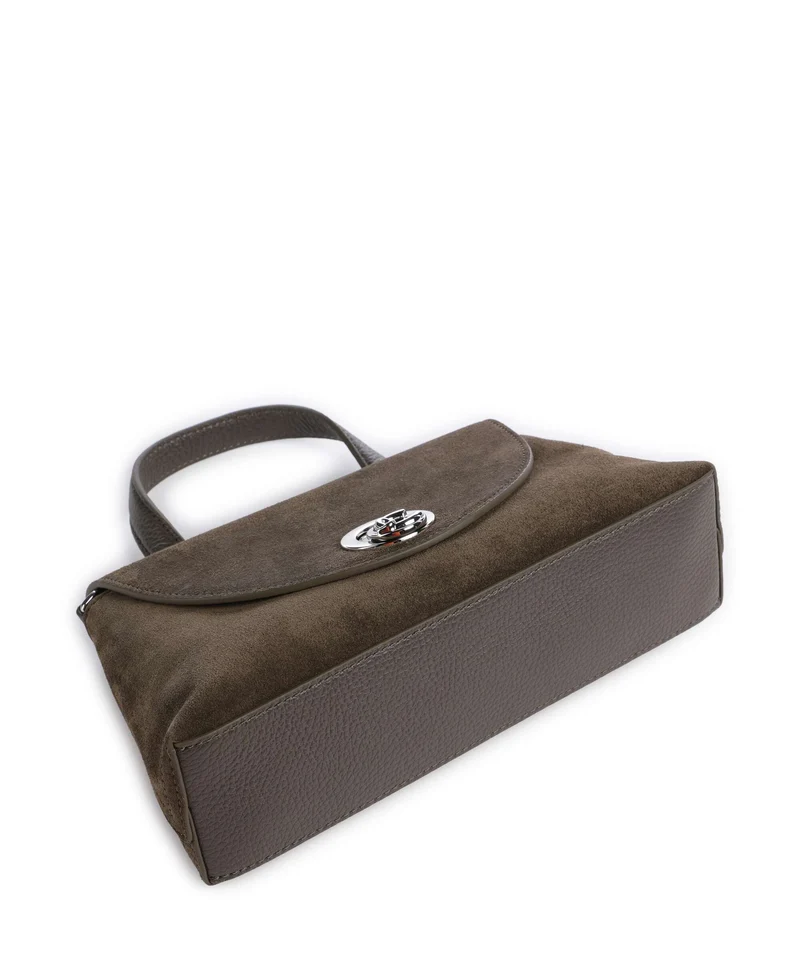 Coccinelle Nikla Suede Handtasche fango