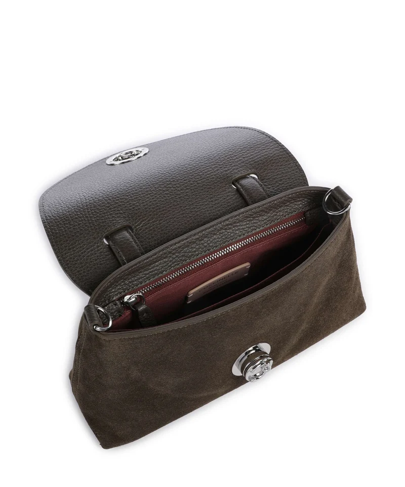 Coccinelle Nikla Suede Handtasche fango