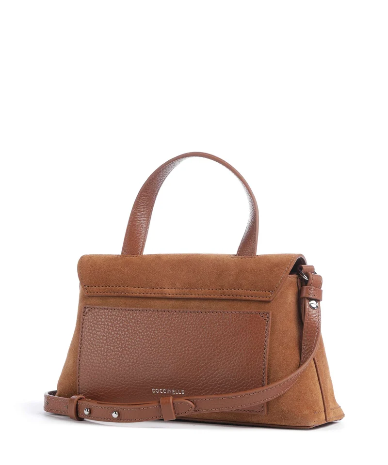 Coccinelle Nikla Suede Handtasche cognac