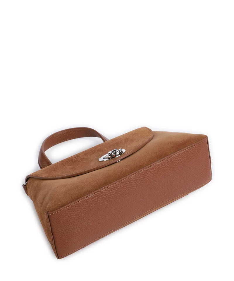 Coccinelle Nikla Suede Handtasche cognac