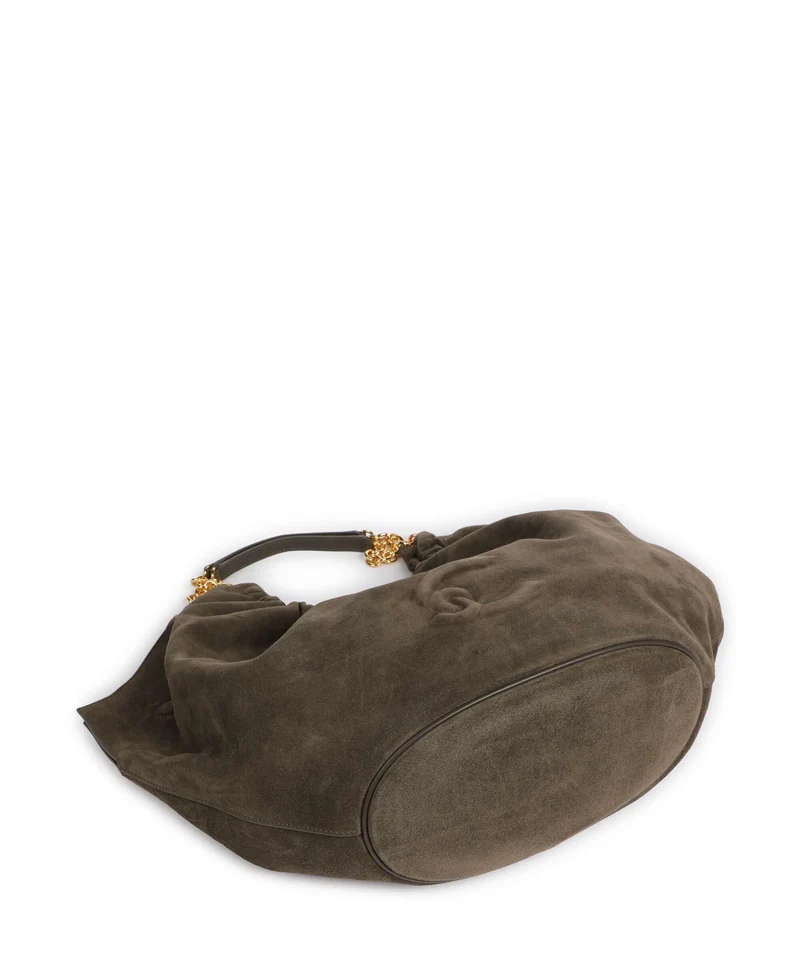 Coccinelle Smash Suede Beuteltasche fango
