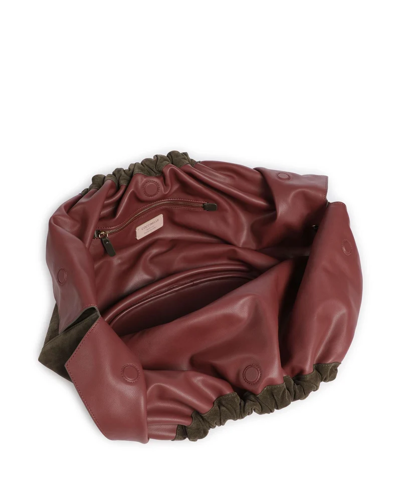 Coccinelle Smash Suede Beuteltasche fango