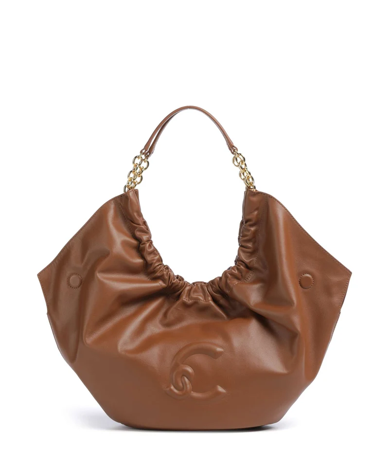 Coccinelle Smash Beuteltasche cognac