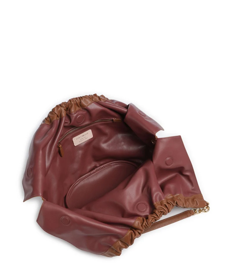 Coccinelle Smash Beuteltasche cognac