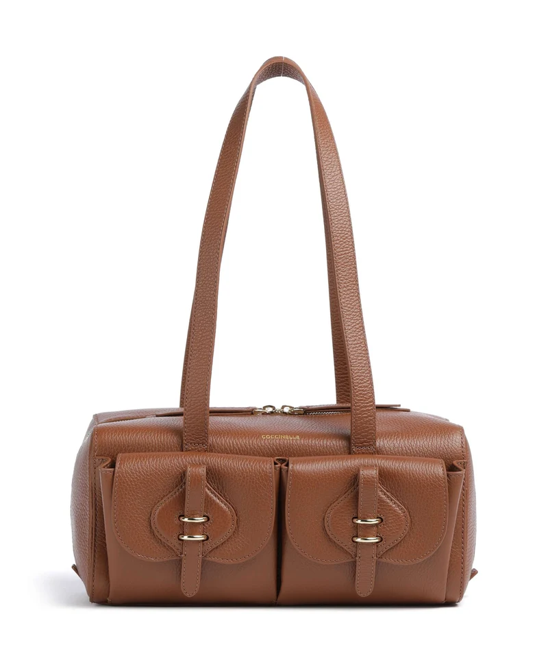 Coccinelle Mavery Schultertasche cognac