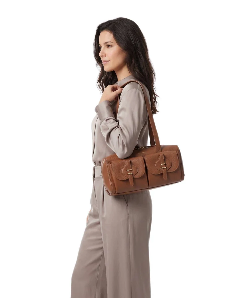 Coccinelle Mavery Schultertasche cognac