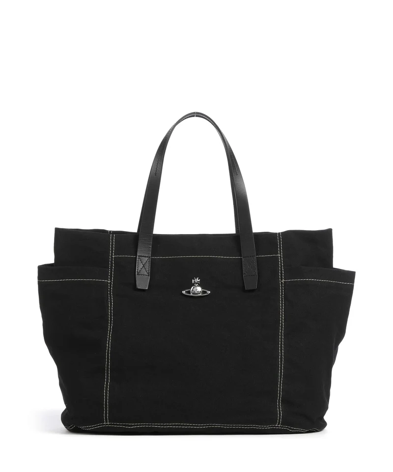 Vivienne Westwood Henry Canvas Medium Shopper black