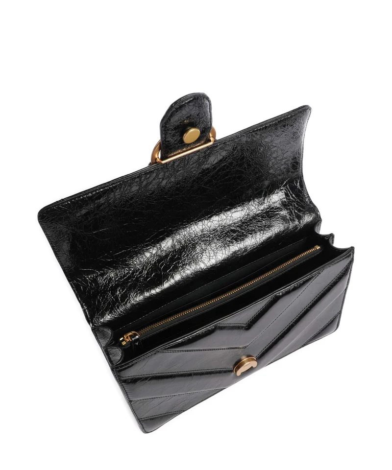 Pinko Love One Classic Schultertasche nero/antique gold