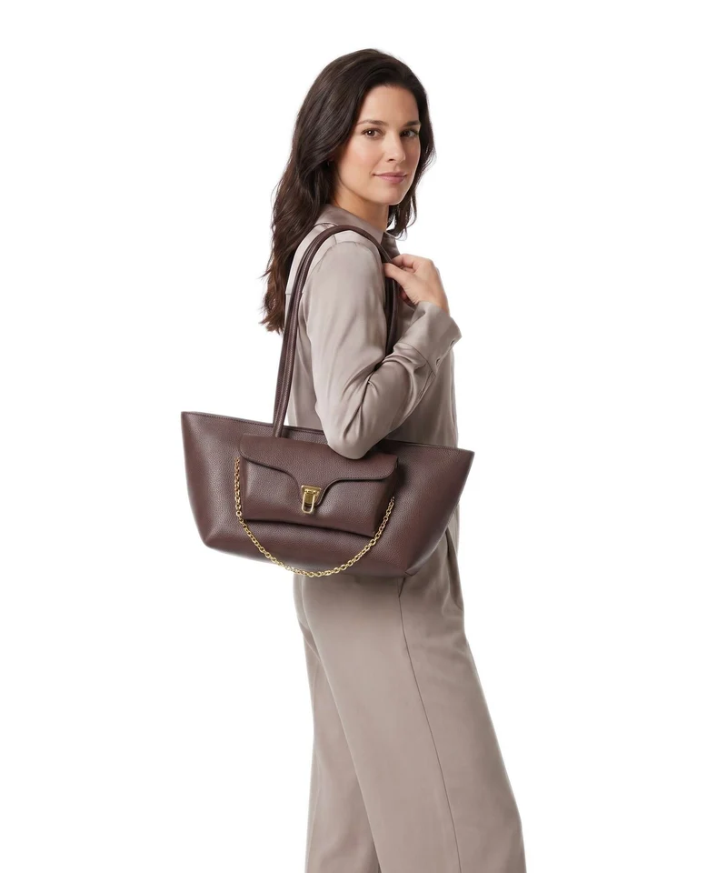 Coccinelle Beat Double Schultertasche berry