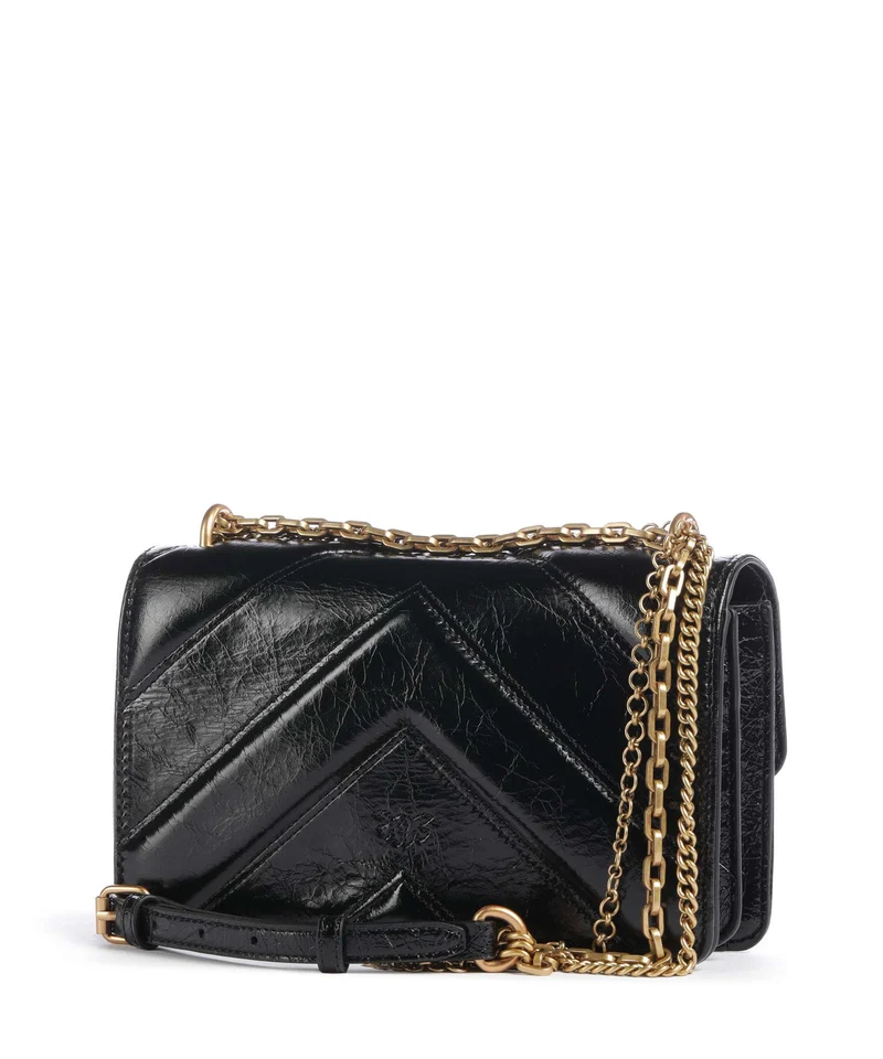 Pinko Love One Mini Schultertasche nero/antique gold