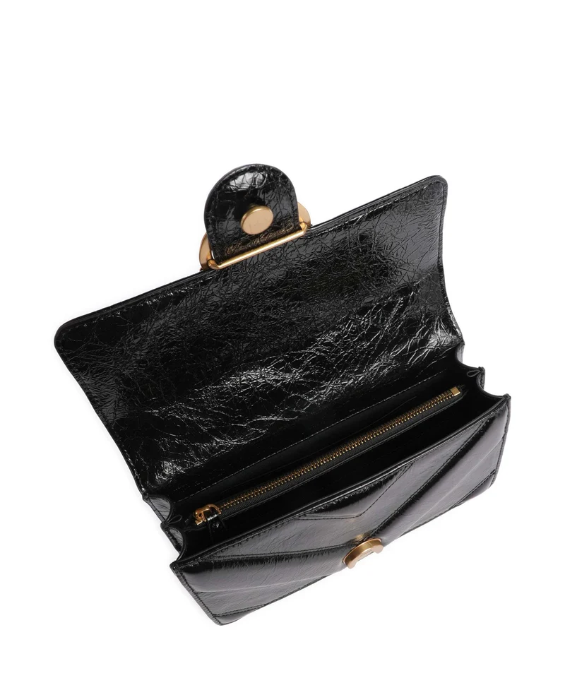 Pinko Love One Mini Schultertasche nero/antique gold