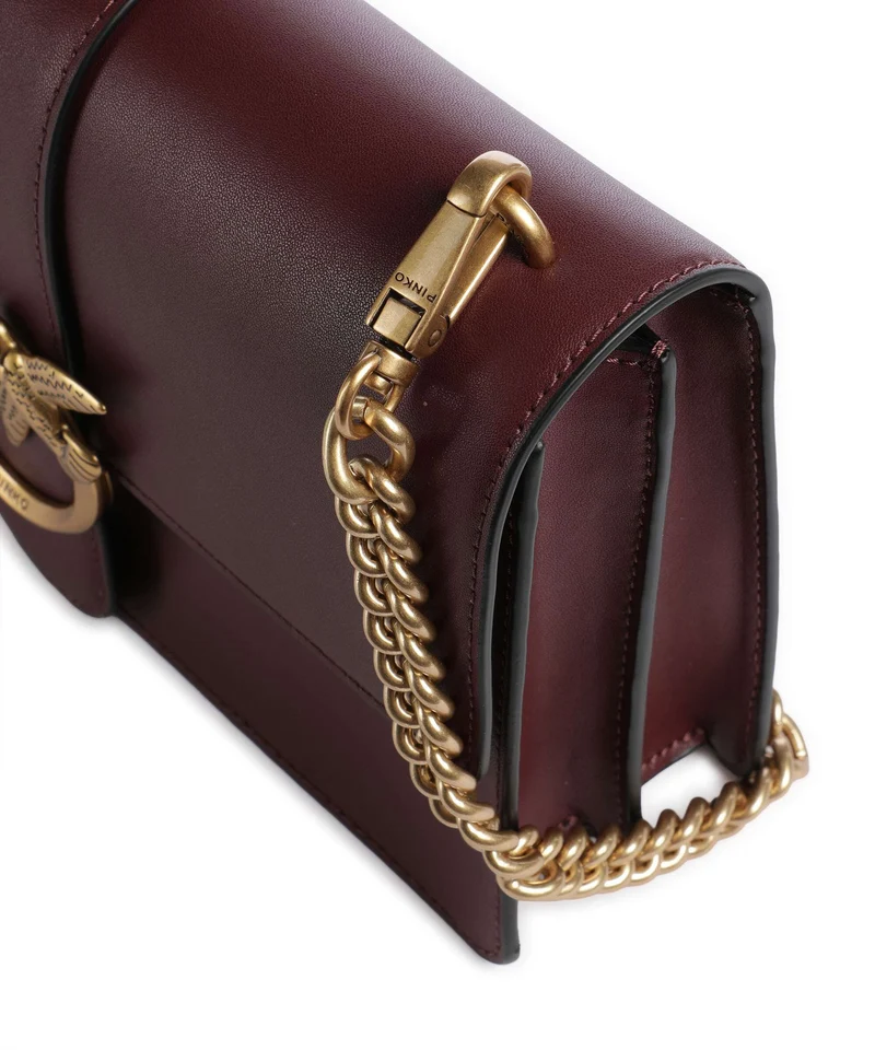 Pinko Love One Classic Umhängetasche ribes intenso/antique gold