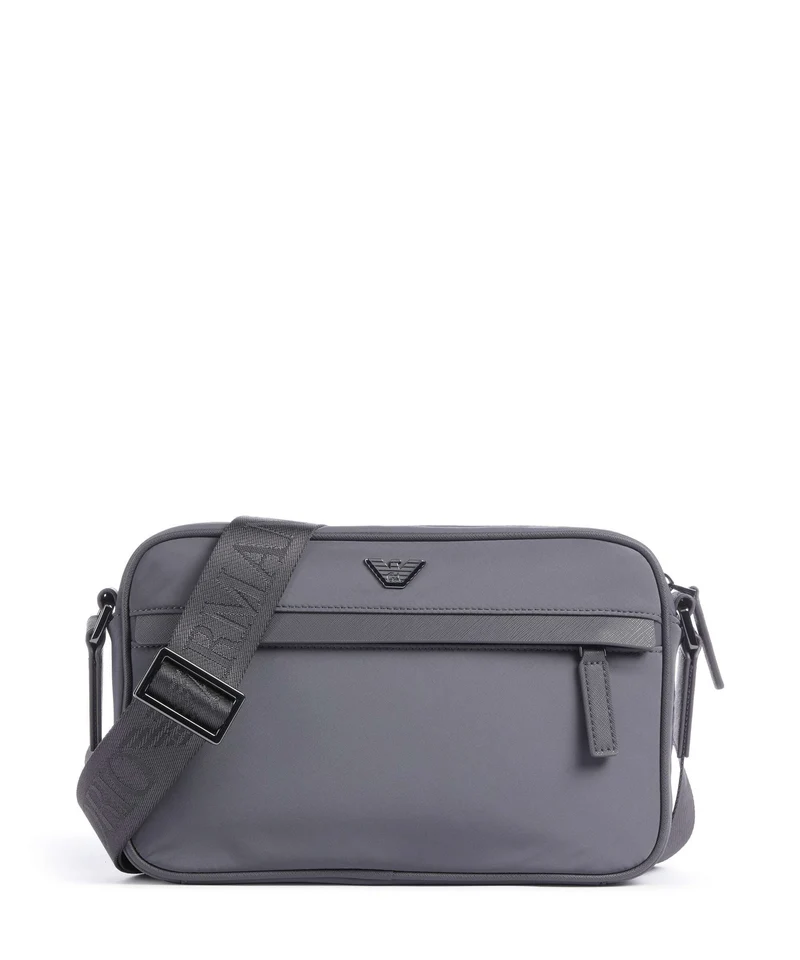 Emporio Armani Nylon Recycled Umhängetasche grey