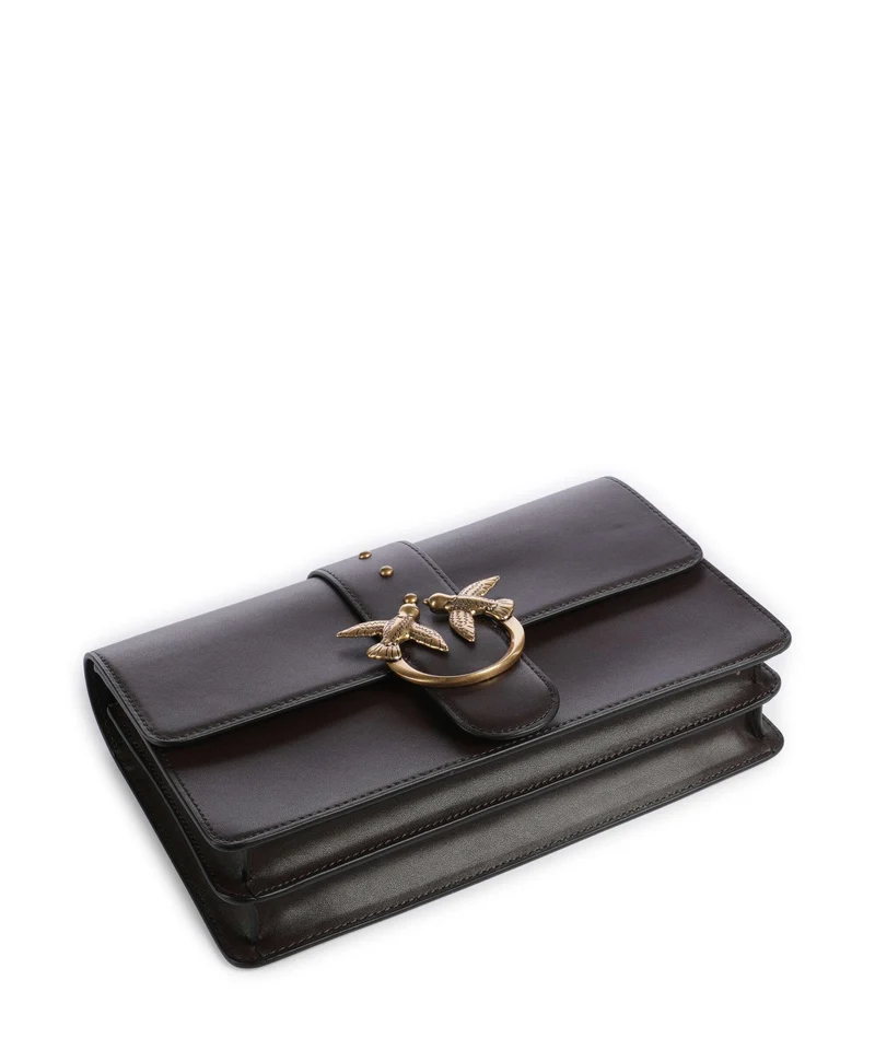 Pinko Love One Classic Umhängetasche marrone marasca/antique gold
