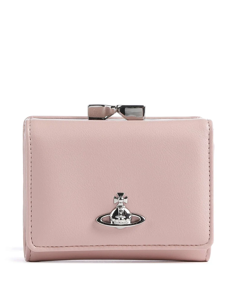 Vivienne Westwood Frame Smooth Small Geldbörse pastel pink