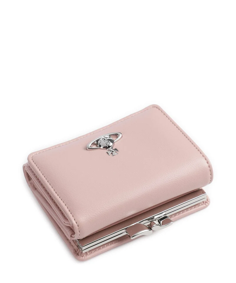 Vivienne Westwood Frame Smooth Small Geldbörse pastel pink