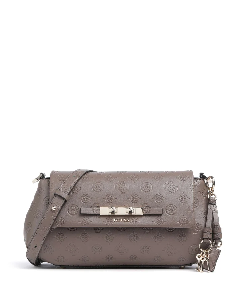 Guess Carmella Umhängetasche taupe logo