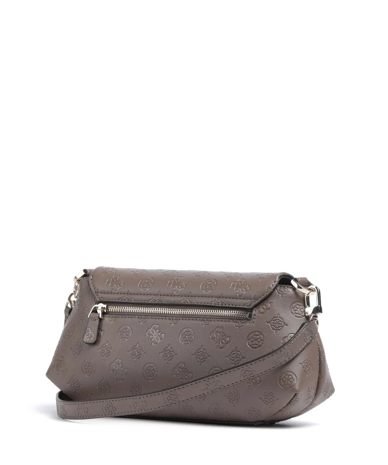 Guess Carmella Umhängetasche taupe logo