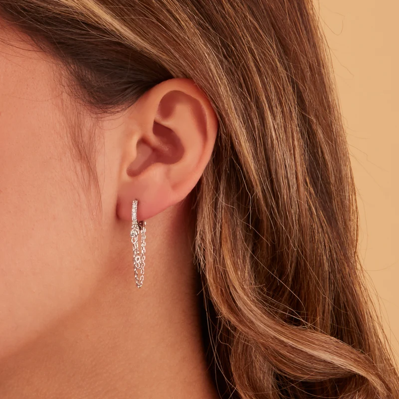 Karma damen Ohrringe Silber M3168S