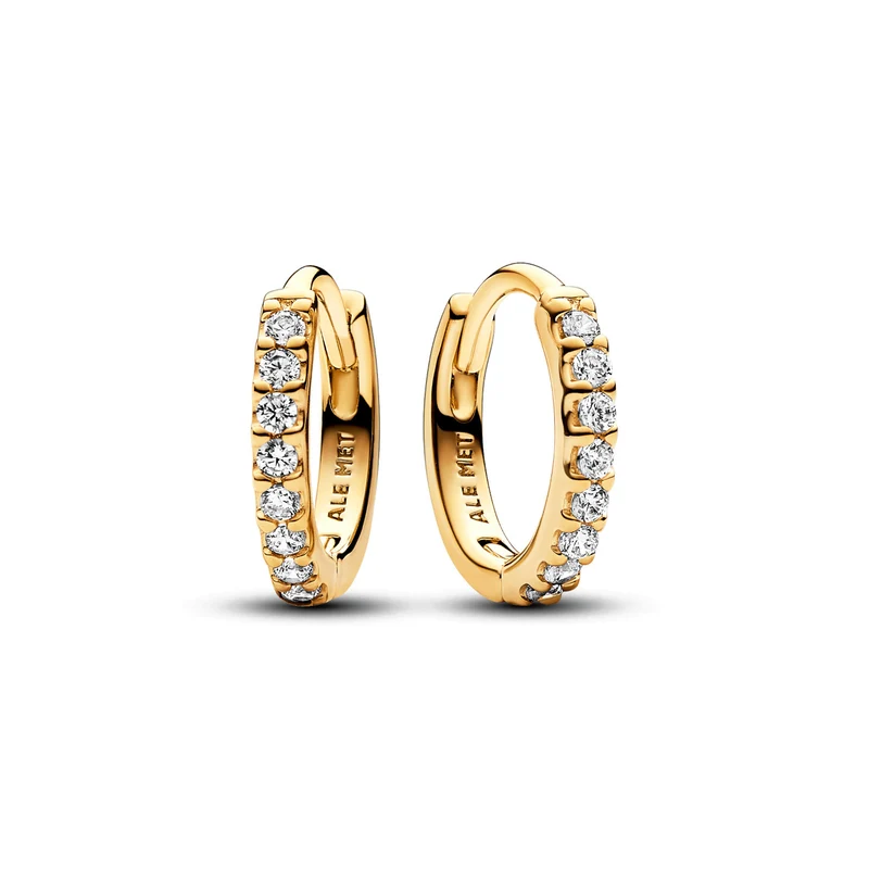Pandora Timeless Goldfarbene Ohrringe 263015C01 mit 585er Golden Plattierung