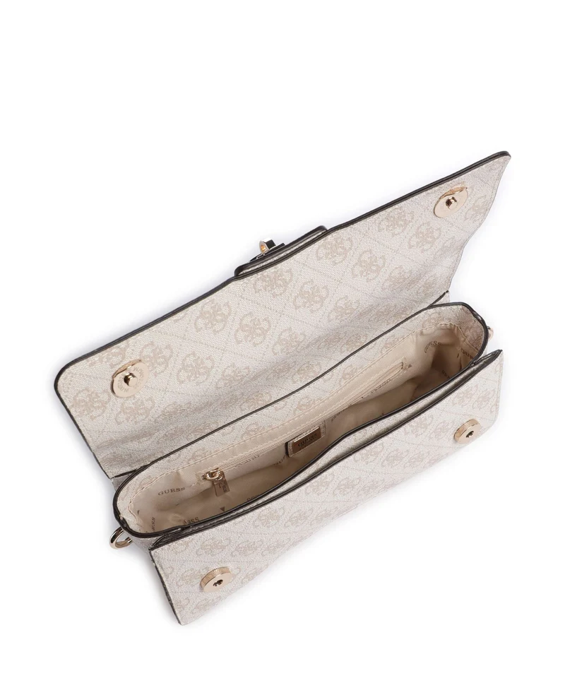 Guess Yvonne Logo Mini Handtasche stone logo