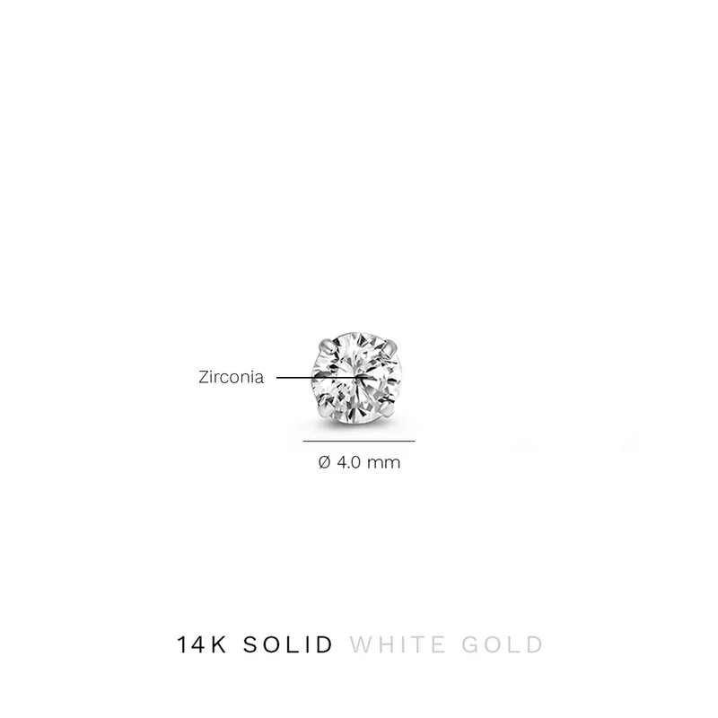 Isabel Bernard Saint Germain Lourdes 14 Karat | Weißgold Ohrstecker IB360205