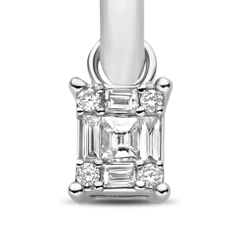 Isabel Bernard De la Paix Maxime 14 Karat Weißgoldohrrstecker mit Diamant 0.24 ct IBD360035