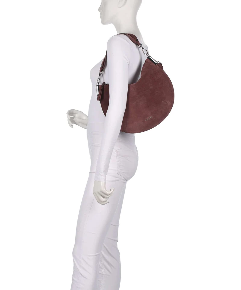 Coccinelle Sunup Suede Beuteltasche berry