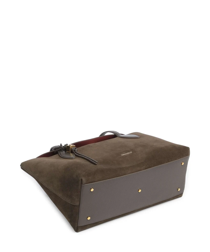 Coccinelle Thess Suede Shopper fango
