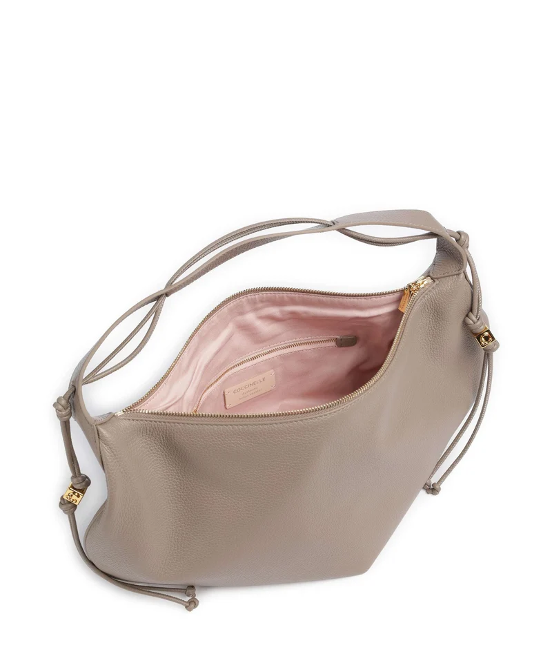 Coccinelle Thess Beuteltasche warm taupe
