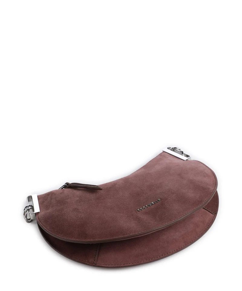 Coccinelle Sunup Suede Schultertasche berry