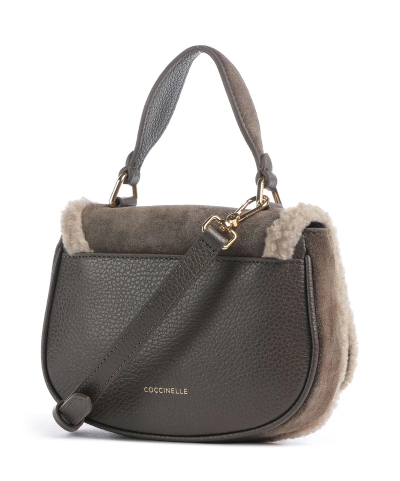 Coccinelle Mavery Suede Umhängetasche fango/warm taupe