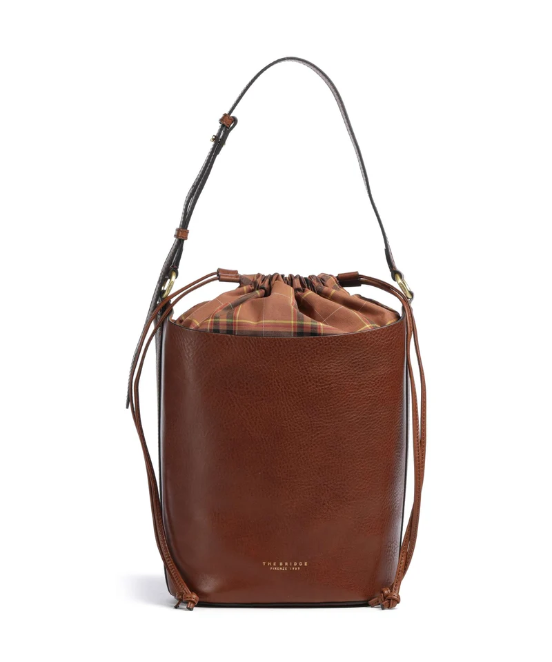 The Bridge Luce Soft Bucket Handtasche marrone