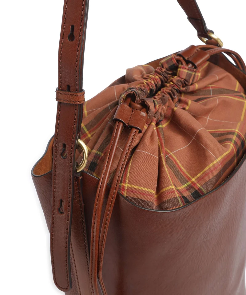 The Bridge Luce Soft Bucket Handtasche marrone