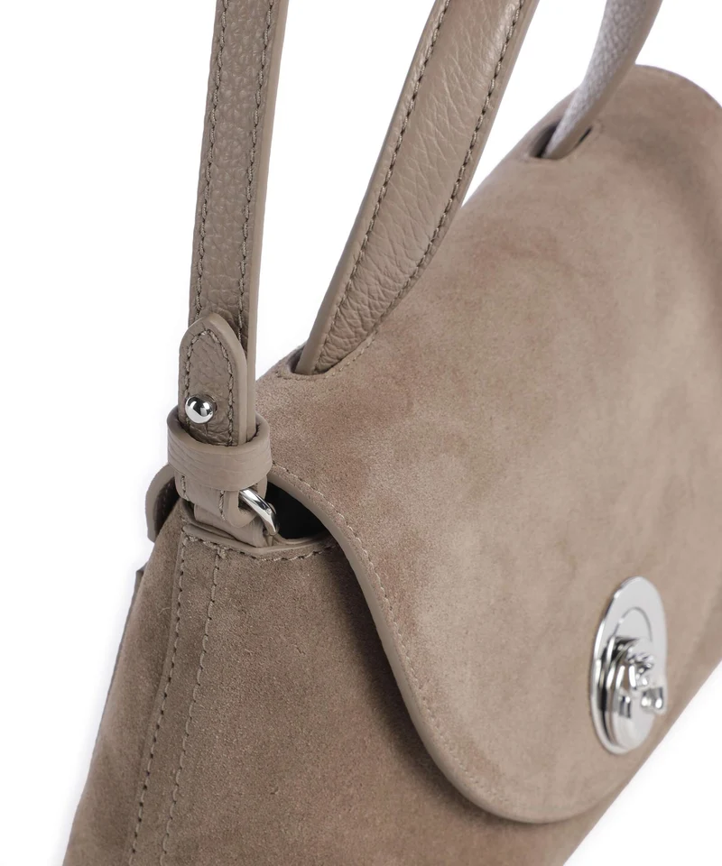 Coccinelle Nikla Suede Handtasche warm taupe