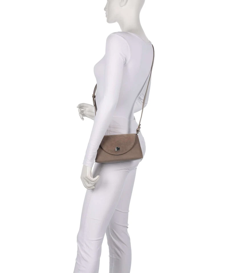 Coccinelle Nikla Suede Umhängetasche warm taupe