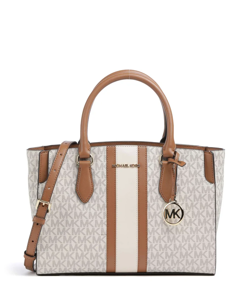 Michael Kors Becca Medium Handtasche vanilla/acorn