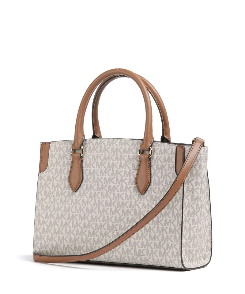 Michael Kors Becca Medium Handtasche vanilla/acorn