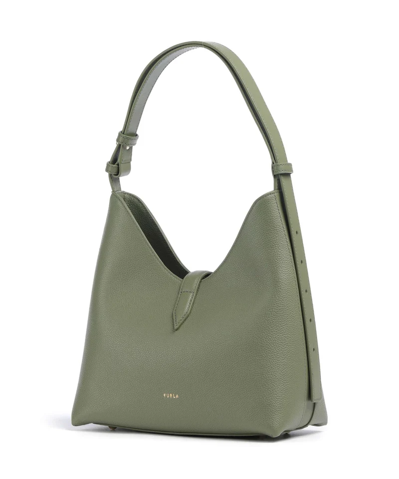 Furla Goccia S Schultertasche avocado