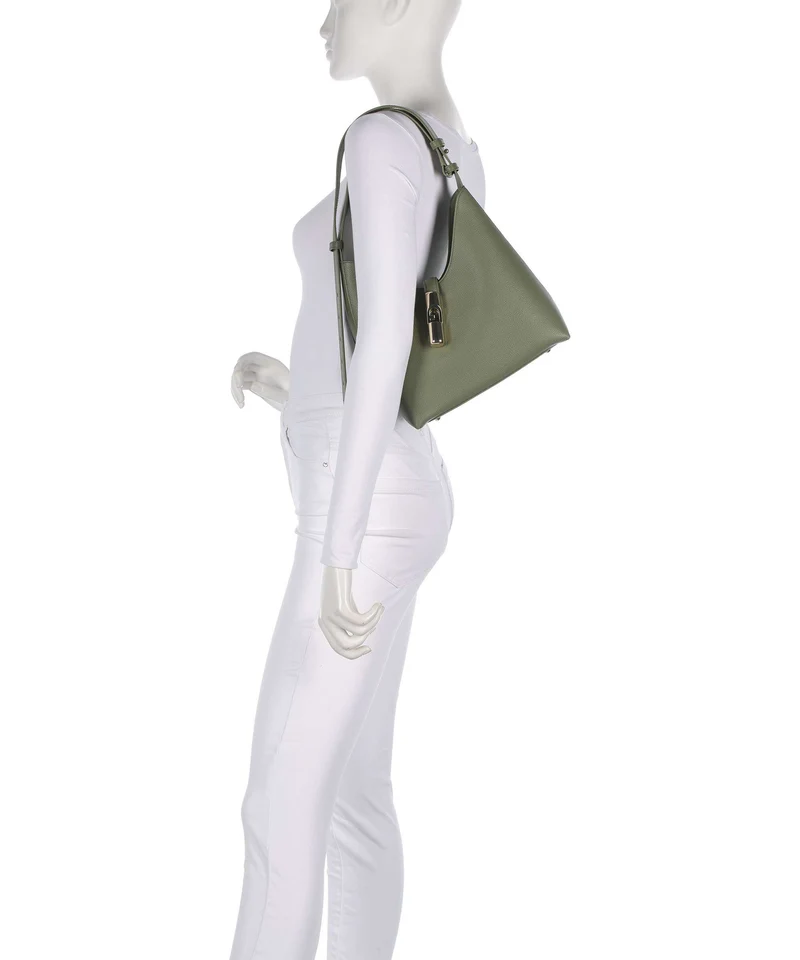 Furla Goccia S Schultertasche avocado