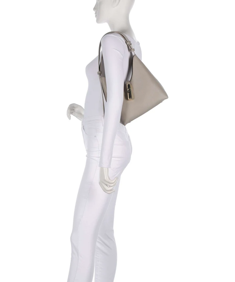 Furla Goccia S Schultertasche linen